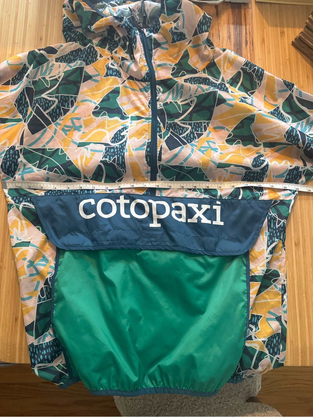 Cotopaxi Teca Half-Zip Windbreaker Jacket Abstract Print Men’s L Like New - Picture 7 of 8